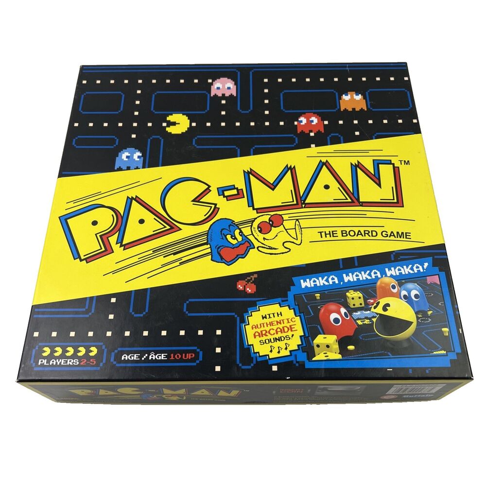 Pac Man The Board Game W/ Authentic Arcade Sounds Buffalo Games 100% Complete